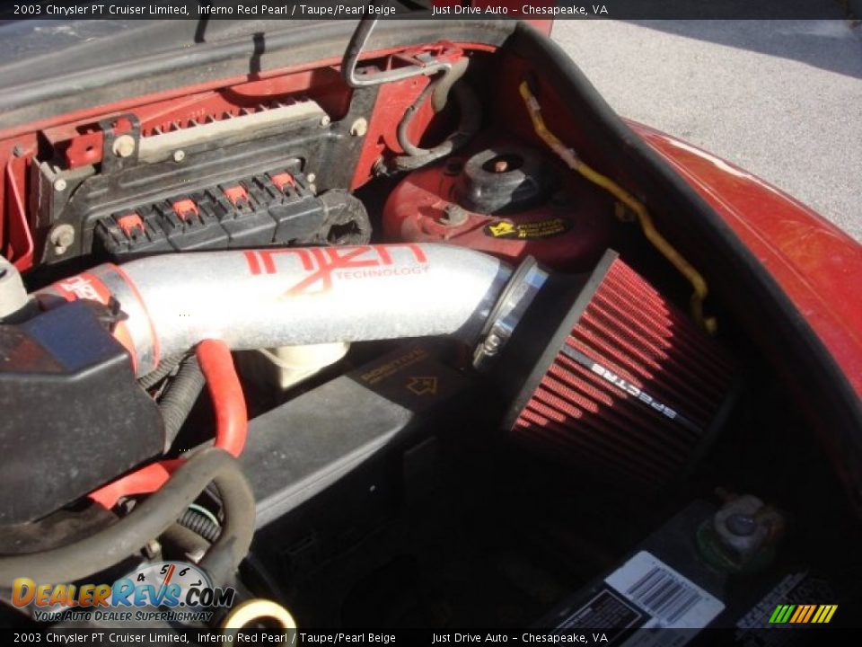 2003 Chrysler PT Cruiser Limited Inferno Red Pearl / Taupe/Pearl Beige Photo #24