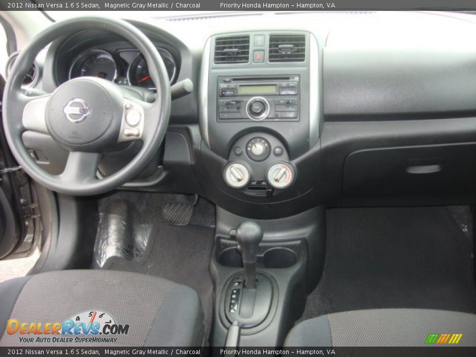 2012 Nissan Versa 1.6 S Sedan Magnetic Gray Metallic / Charcoal Photo #13
