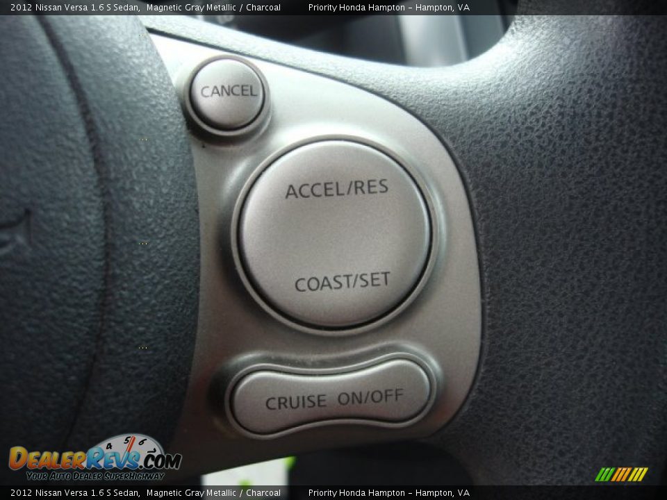 2012 Nissan Versa 1.6 S Sedan Magnetic Gray Metallic / Charcoal Photo #21