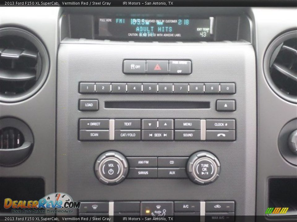 2013 Ford F150 XL SuperCab Vermillion Red / Steel Gray Photo #18