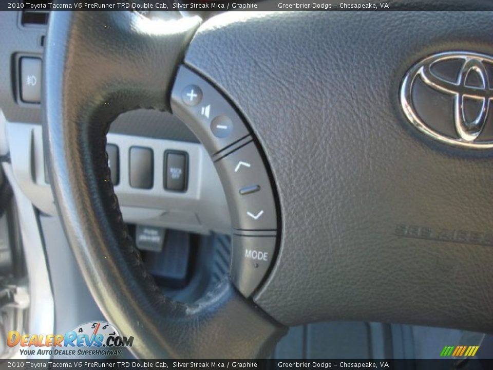 2010 Toyota Tacoma V6 PreRunner TRD Double Cab Silver Streak Mica / Graphite Photo #8