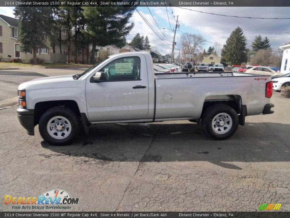 2014 Chevrolet Silverado 1500 WT Regular Cab 4x4 Silver Ice Metallic / Jet Black/Dark Ash Photo #1