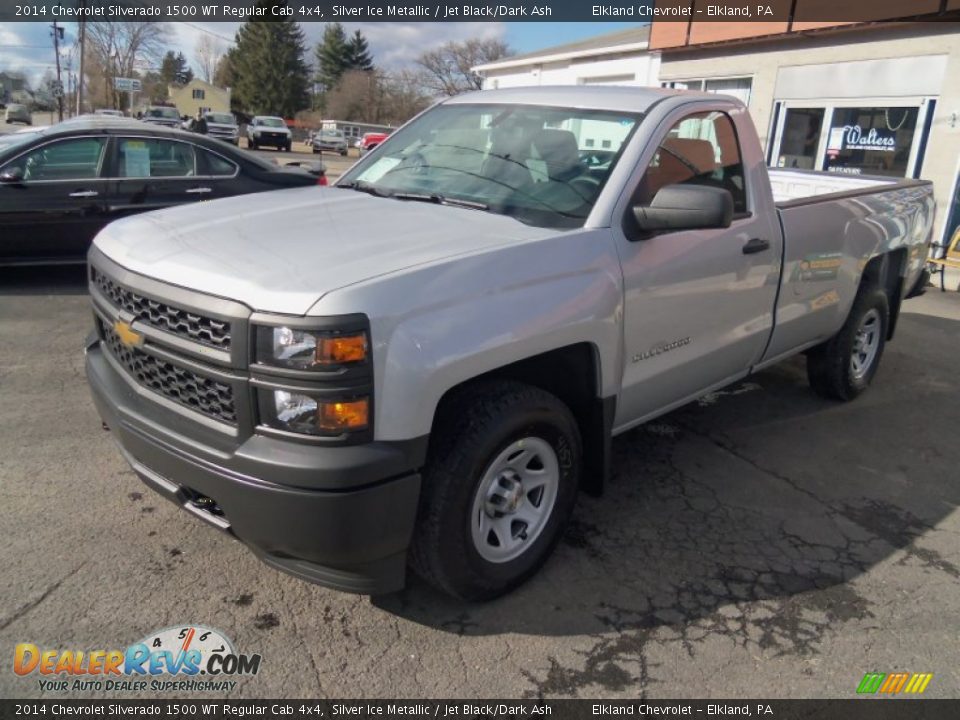 2014 Chevrolet Silverado 1500 WT Regular Cab 4x4 Silver Ice Metallic / Jet Black/Dark Ash Photo #2