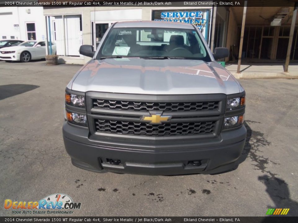 2014 Chevrolet Silverado 1500 WT Regular Cab 4x4 Silver Ice Metallic / Jet Black/Dark Ash Photo #3