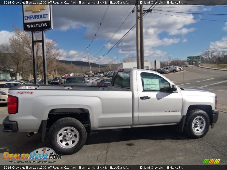 2014 Chevrolet Silverado 1500 WT Regular Cab 4x4 Silver Ice Metallic / Jet Black/Dark Ash Photo #5