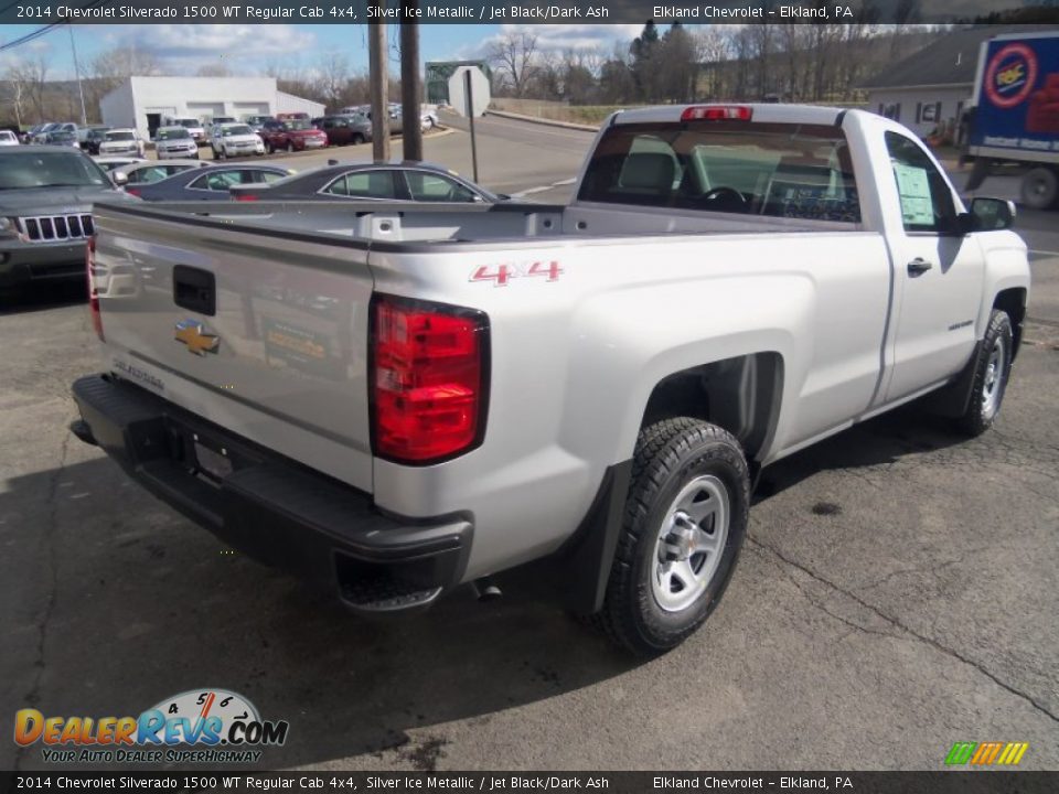 2014 Chevrolet Silverado 1500 WT Regular Cab 4x4 Silver Ice Metallic / Jet Black/Dark Ash Photo #6