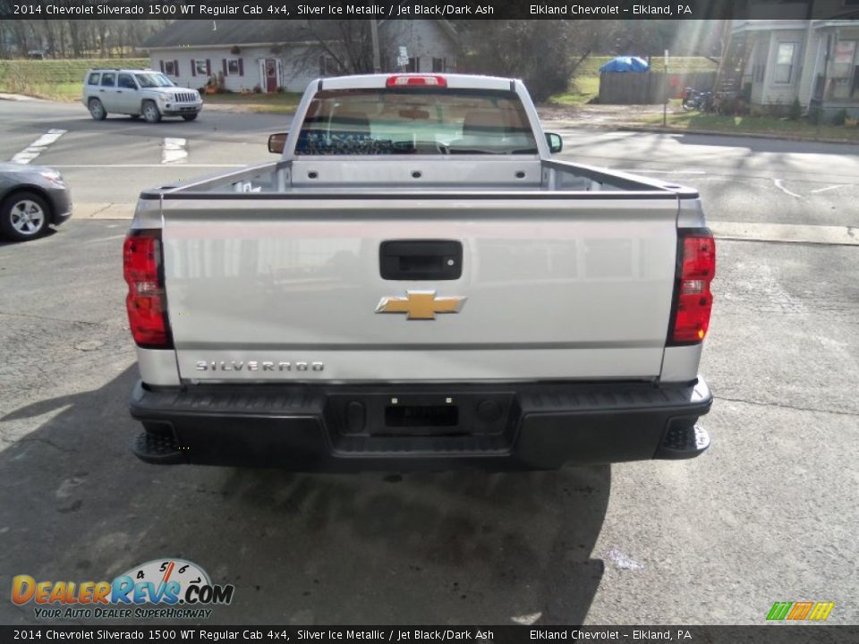 2014 Chevrolet Silverado 1500 WT Regular Cab 4x4 Silver Ice Metallic / Jet Black/Dark Ash Photo #7