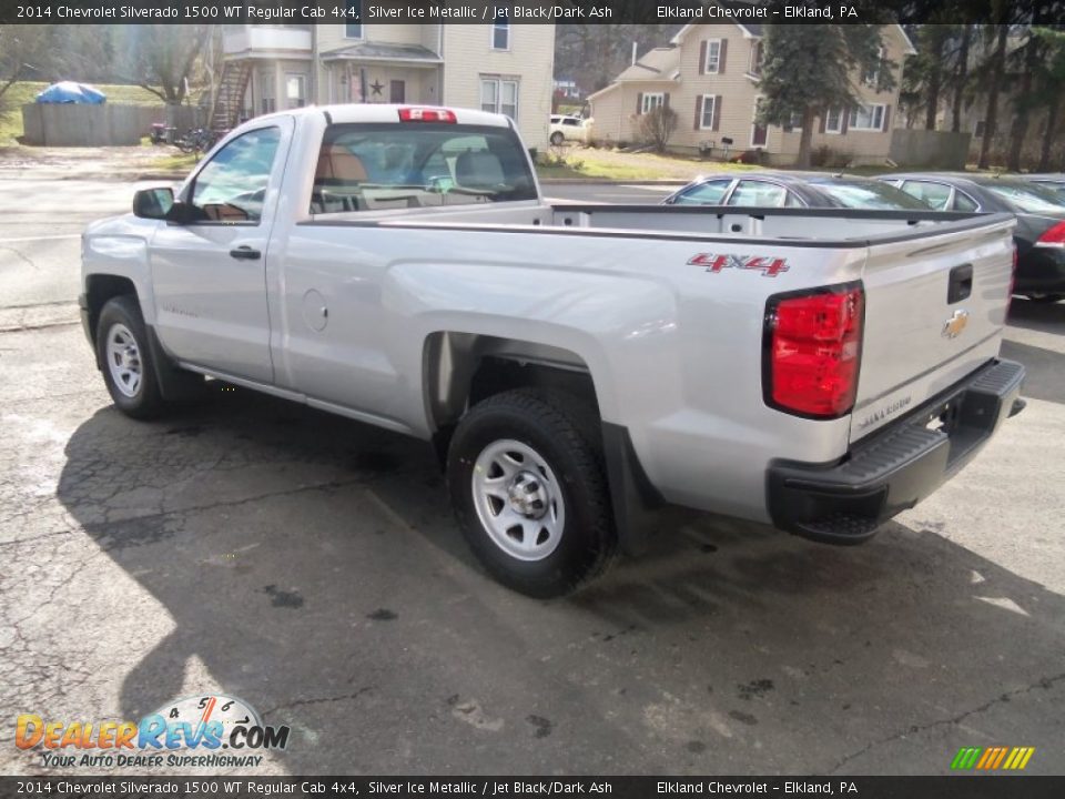 2014 Chevrolet Silverado 1500 WT Regular Cab 4x4 Silver Ice Metallic / Jet Black/Dark Ash Photo #8