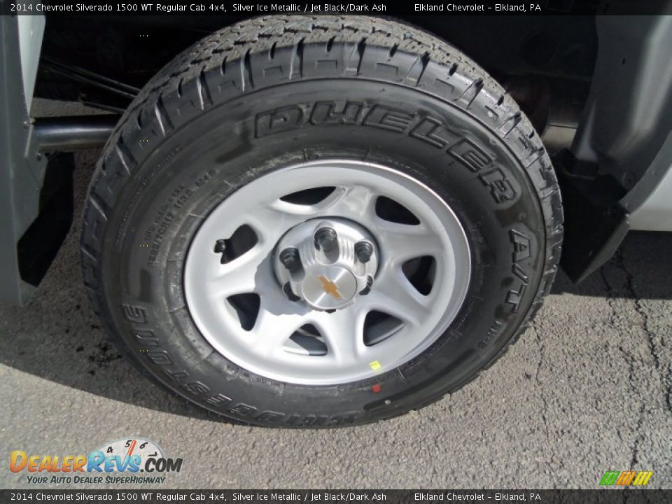 2014 Chevrolet Silverado 1500 WT Regular Cab 4x4 Silver Ice Metallic / Jet Black/Dark Ash Photo #9