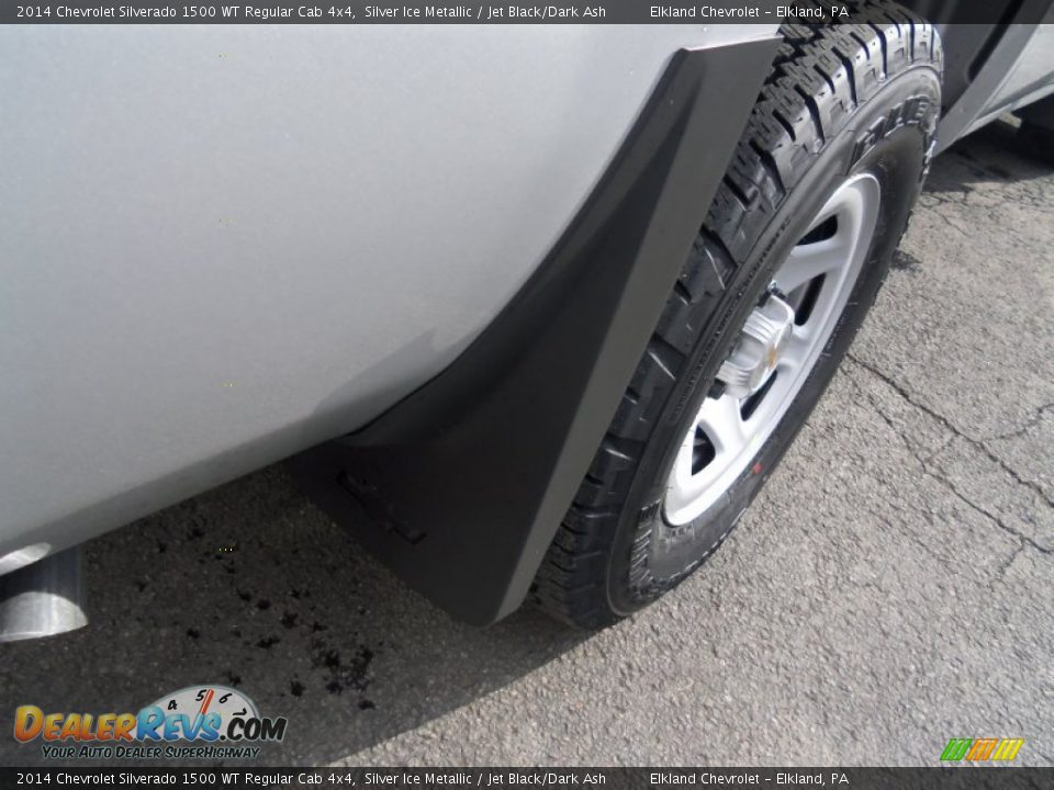 2014 Chevrolet Silverado 1500 WT Regular Cab 4x4 Silver Ice Metallic / Jet Black/Dark Ash Photo #10