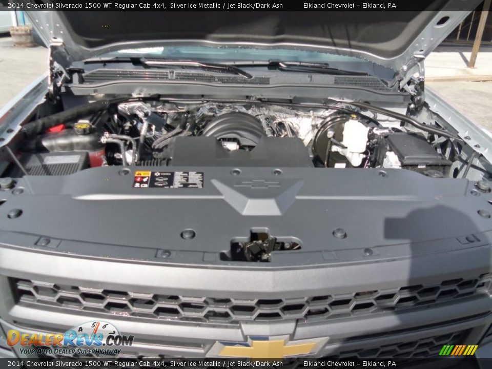 2014 Chevrolet Silverado 1500 WT Regular Cab 4x4 Silver Ice Metallic / Jet Black/Dark Ash Photo #11