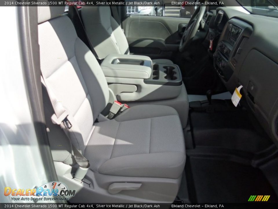 2014 Chevrolet Silverado 1500 WT Regular Cab 4x4 Silver Ice Metallic / Jet Black/Dark Ash Photo #18