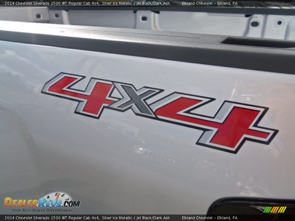 2014 Chevrolet Silverado 1500 WT Regular Cab 4x4 Silver Ice Metallic / Jet Black/Dark Ash Photo #21