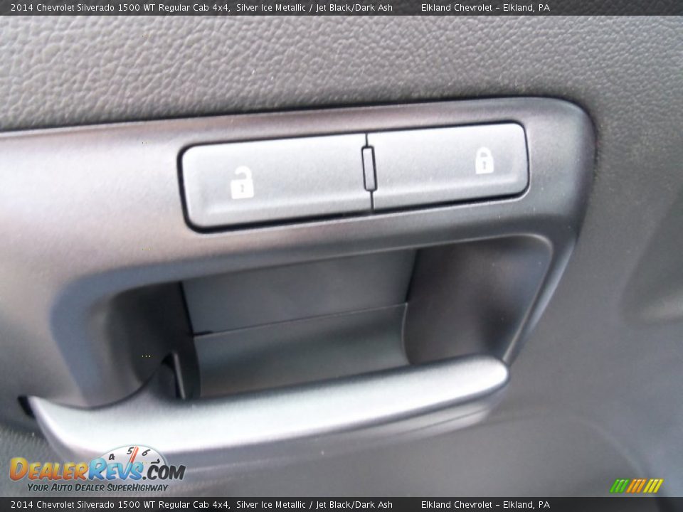 2014 Chevrolet Silverado 1500 WT Regular Cab 4x4 Silver Ice Metallic / Jet Black/Dark Ash Photo #23