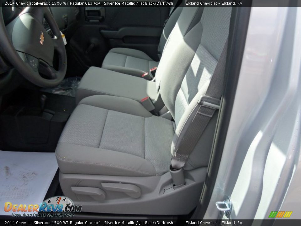 2014 Chevrolet Silverado 1500 WT Regular Cab 4x4 Silver Ice Metallic / Jet Black/Dark Ash Photo #24