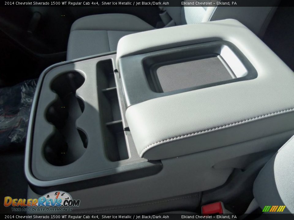 2014 Chevrolet Silverado 1500 WT Regular Cab 4x4 Silver Ice Metallic / Jet Black/Dark Ash Photo #26