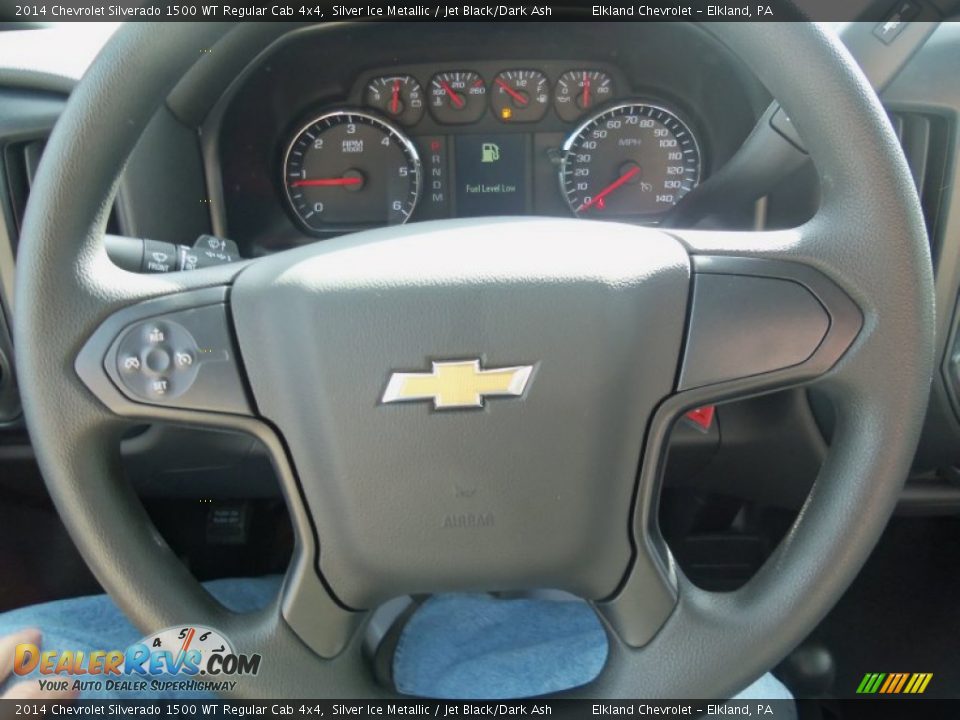 2014 Chevrolet Silverado 1500 WT Regular Cab 4x4 Silver Ice Metallic / Jet Black/Dark Ash Photo #29