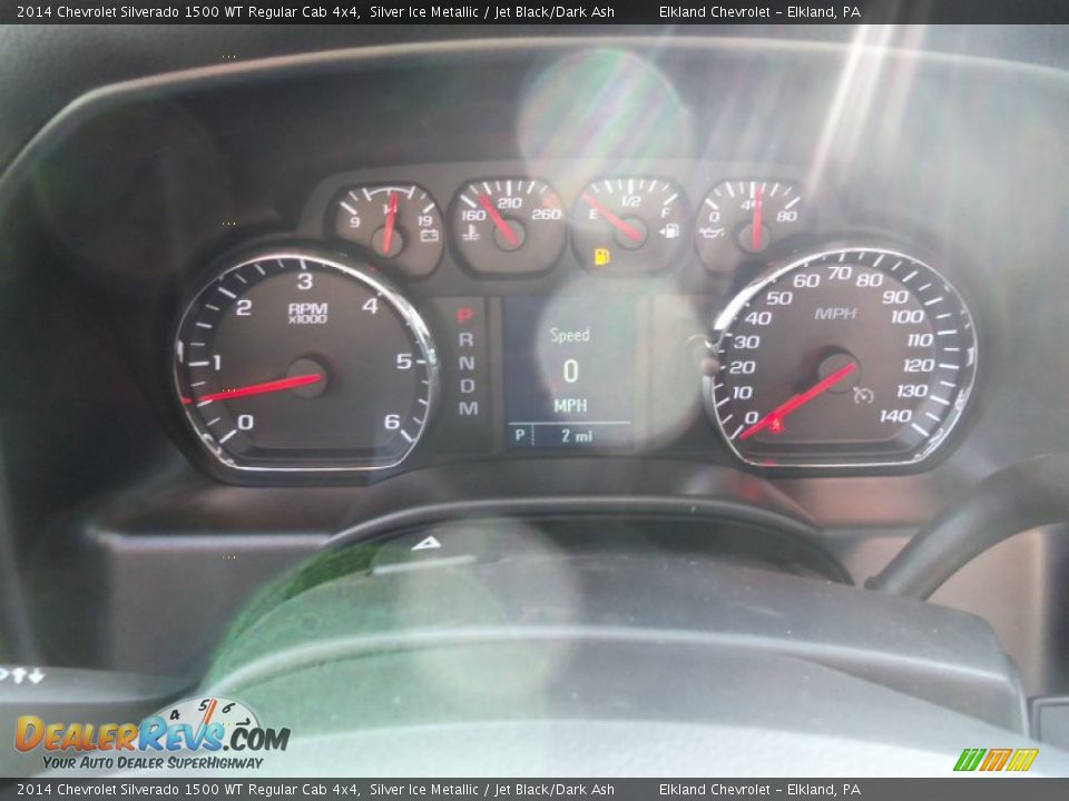 2014 Chevrolet Silverado 1500 WT Regular Cab 4x4 Silver Ice Metallic / Jet Black/Dark Ash Photo #33