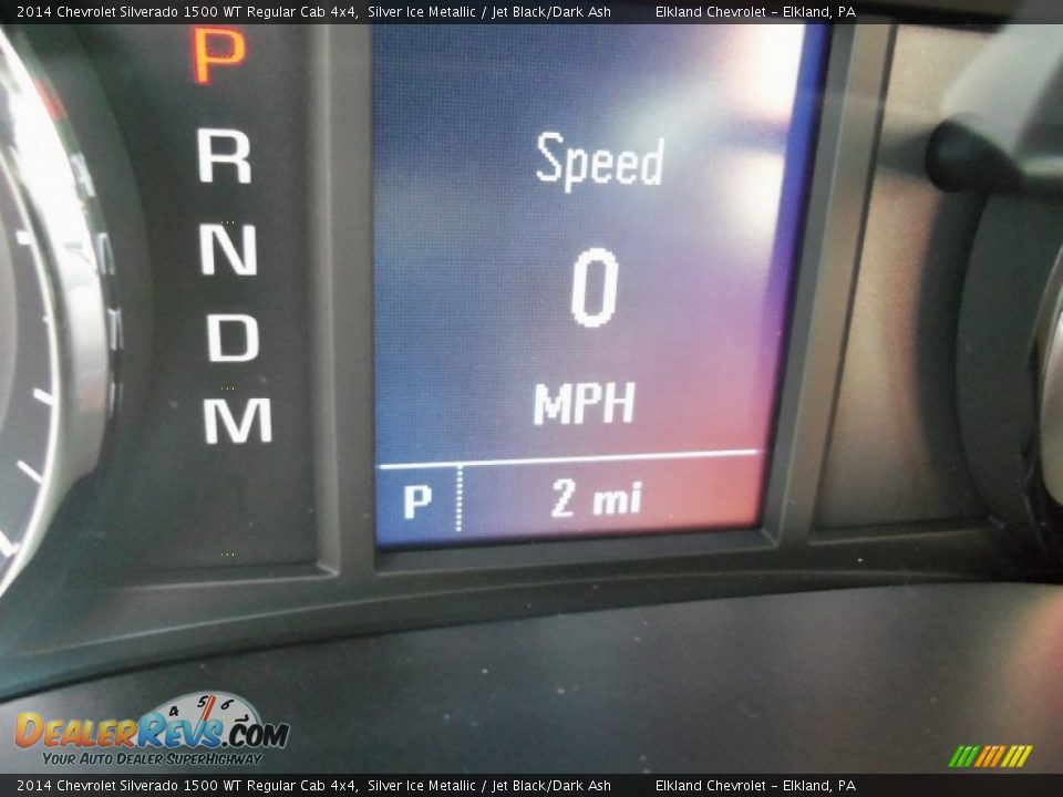 2014 Chevrolet Silverado 1500 WT Regular Cab 4x4 Silver Ice Metallic / Jet Black/Dark Ash Photo #34