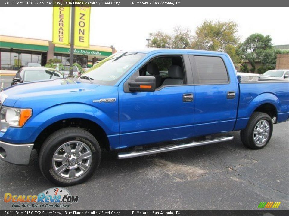 2011 Ford F150 FX2 SuperCrew Blue Flame Metallic / Steel Gray Photo #3
