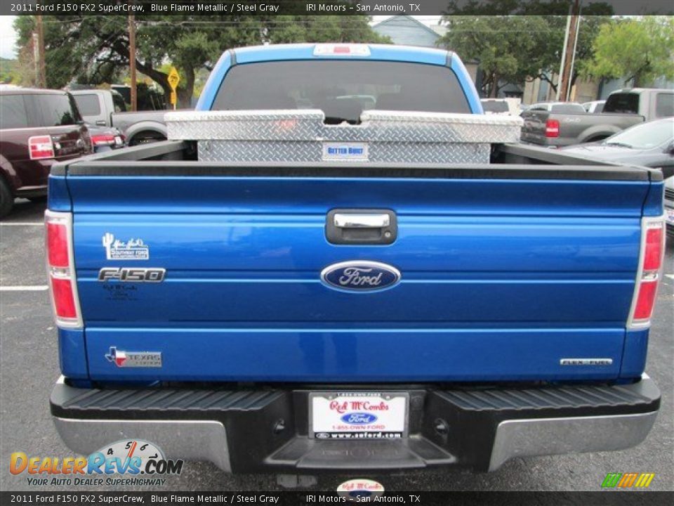 2011 Ford F150 FX2 SuperCrew Blue Flame Metallic / Steel Gray Photo #5