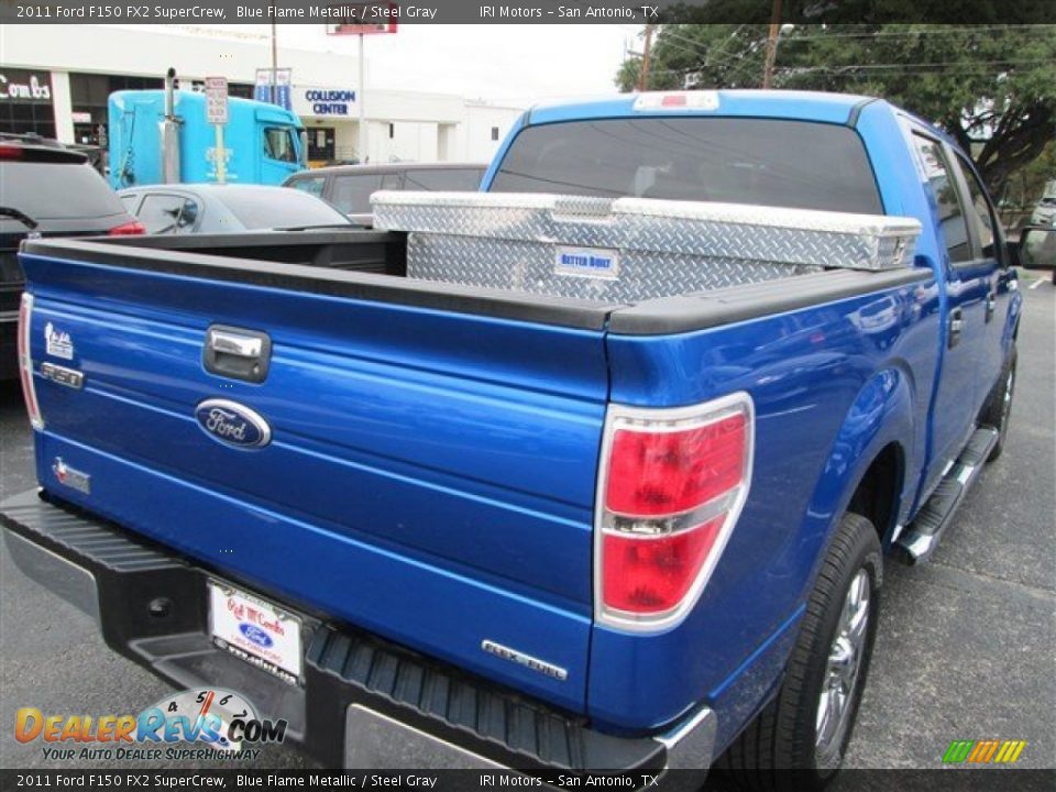 2011 Ford F150 FX2 SuperCrew Blue Flame Metallic / Steel Gray Photo #9