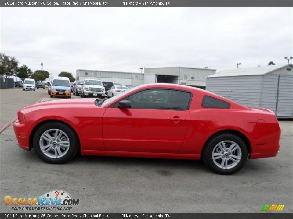 2014 Ford Mustang V6 Coupe Race Red / Charcoal Black Photo #2