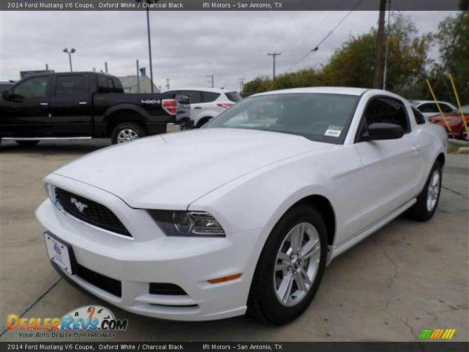 2014 Ford Mustang V6 Coupe Oxford White / Charcoal Black Photo #1