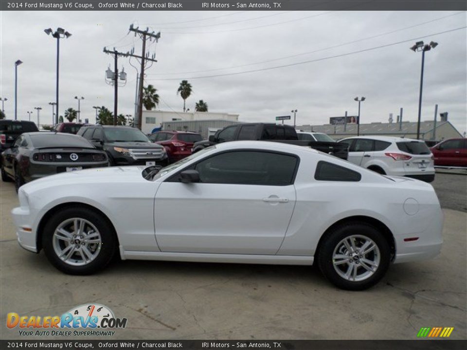 2014 Ford Mustang V6 Coupe Oxford White / Charcoal Black Photo #2