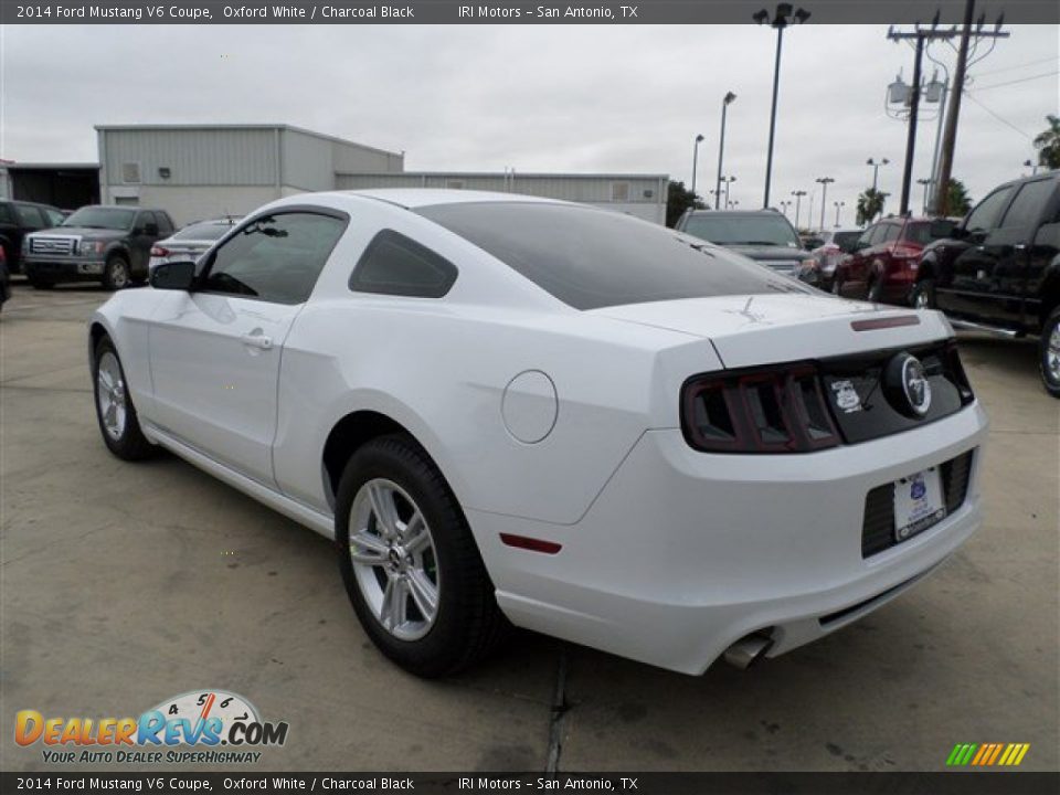 2014 Ford Mustang V6 Coupe Oxford White / Charcoal Black Photo #3