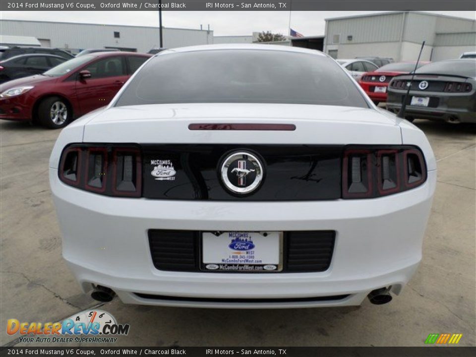2014 Ford Mustang V6 Coupe Oxford White / Charcoal Black Photo #4