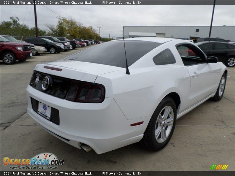 2014 Ford Mustang V6 Coupe Oxford White / Charcoal Black Photo #5