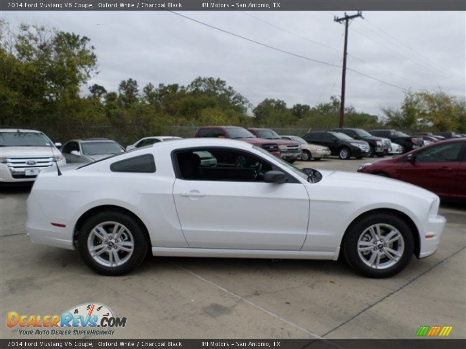 2014 Ford Mustang V6 Coupe Oxford White / Charcoal Black Photo #6