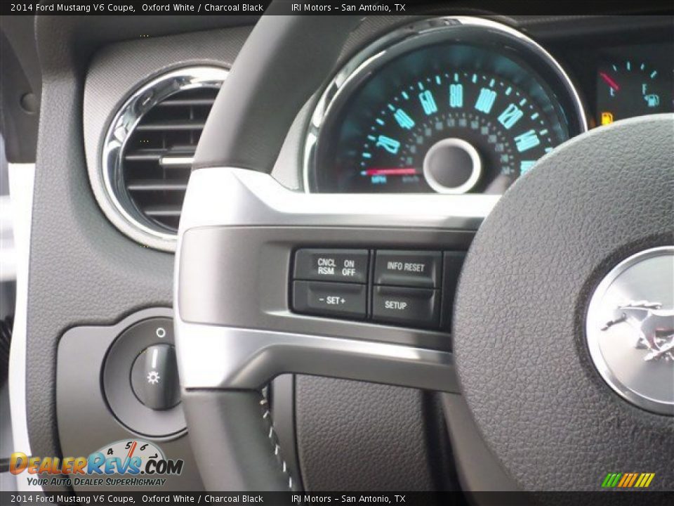 2014 Ford Mustang V6 Coupe Oxford White / Charcoal Black Photo #16