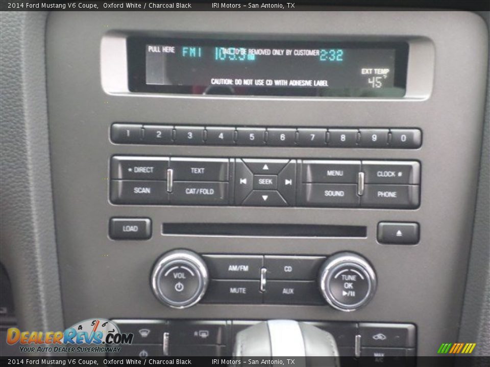 2014 Ford Mustang V6 Coupe Oxford White / Charcoal Black Photo #18