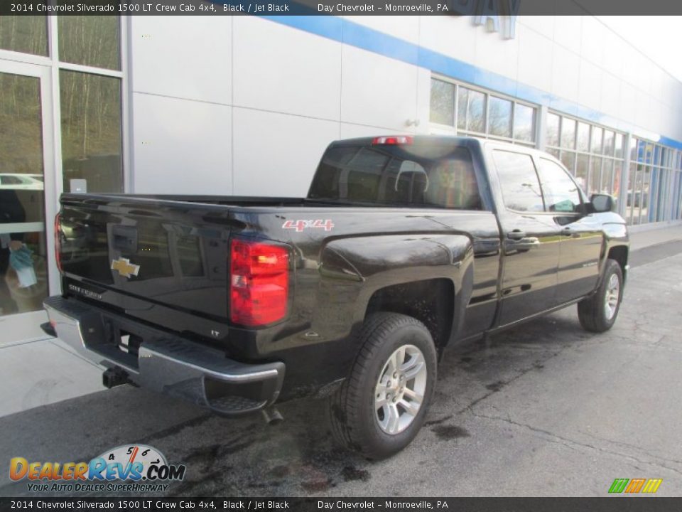 2014 Chevrolet Silverado 1500 LT Crew Cab 4x4 Black / Jet Black Photo #4