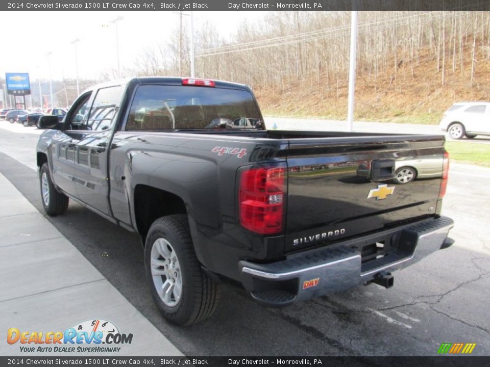 2014 Chevrolet Silverado 1500 LT Crew Cab 4x4 Black / Jet Black Photo #7