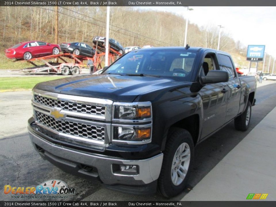2014 Chevrolet Silverado 1500 LT Crew Cab 4x4 Black / Jet Black Photo #8