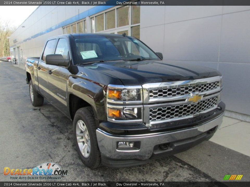 2014 Chevrolet Silverado 1500 LT Crew Cab 4x4 Black / Jet Black Photo #10