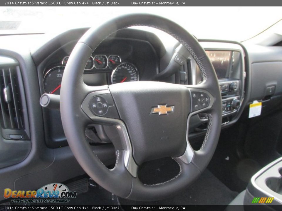 2014 Chevrolet Silverado 1500 LT Crew Cab 4x4 Black / Jet Black Photo #14