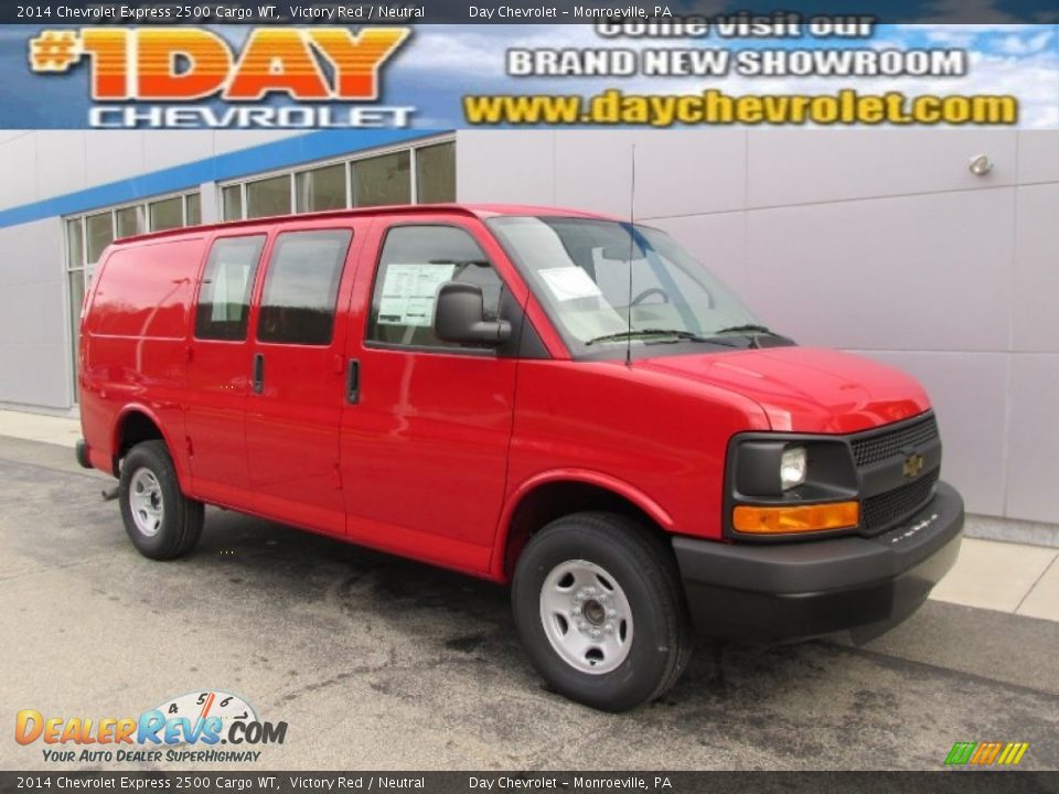 2014 Chevrolet Express 2500 Cargo WT Victory Red / Neutral Photo #1