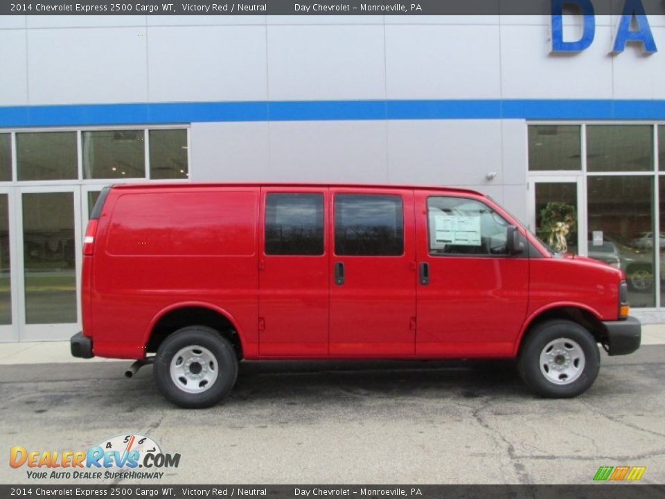 2014 Chevrolet Express 2500 Cargo WT Victory Red / Neutral Photo #2