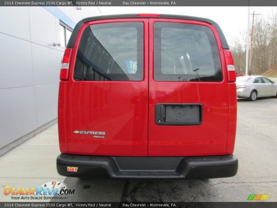 2014 Chevrolet Express 2500 Cargo WT Victory Red / Neutral Photo #4