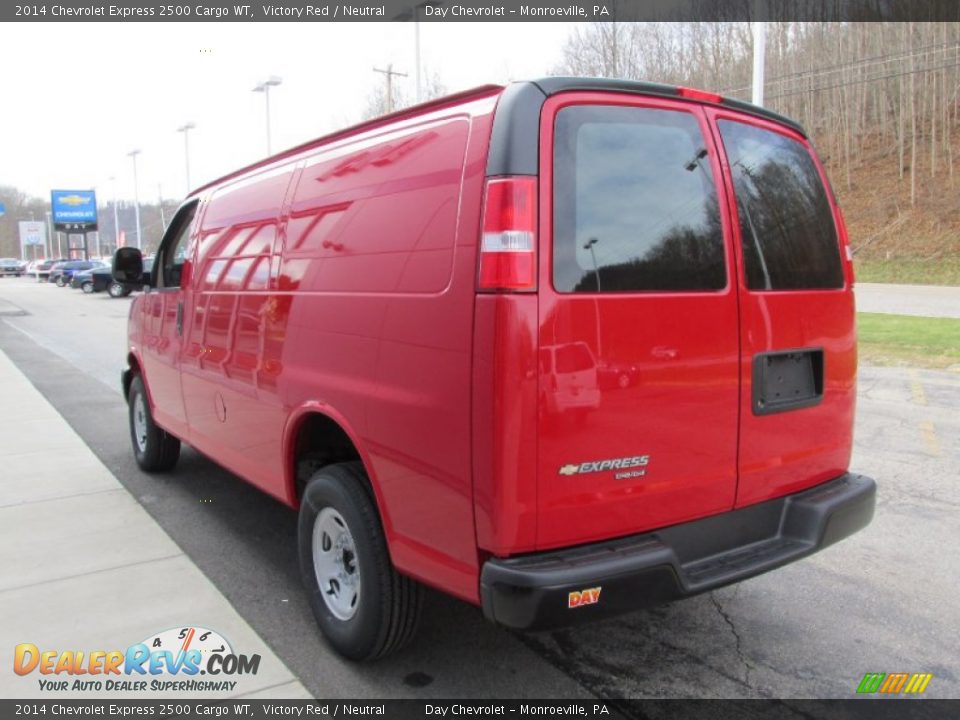 2014 Chevrolet Express 2500 Cargo WT Victory Red / Neutral Photo #6