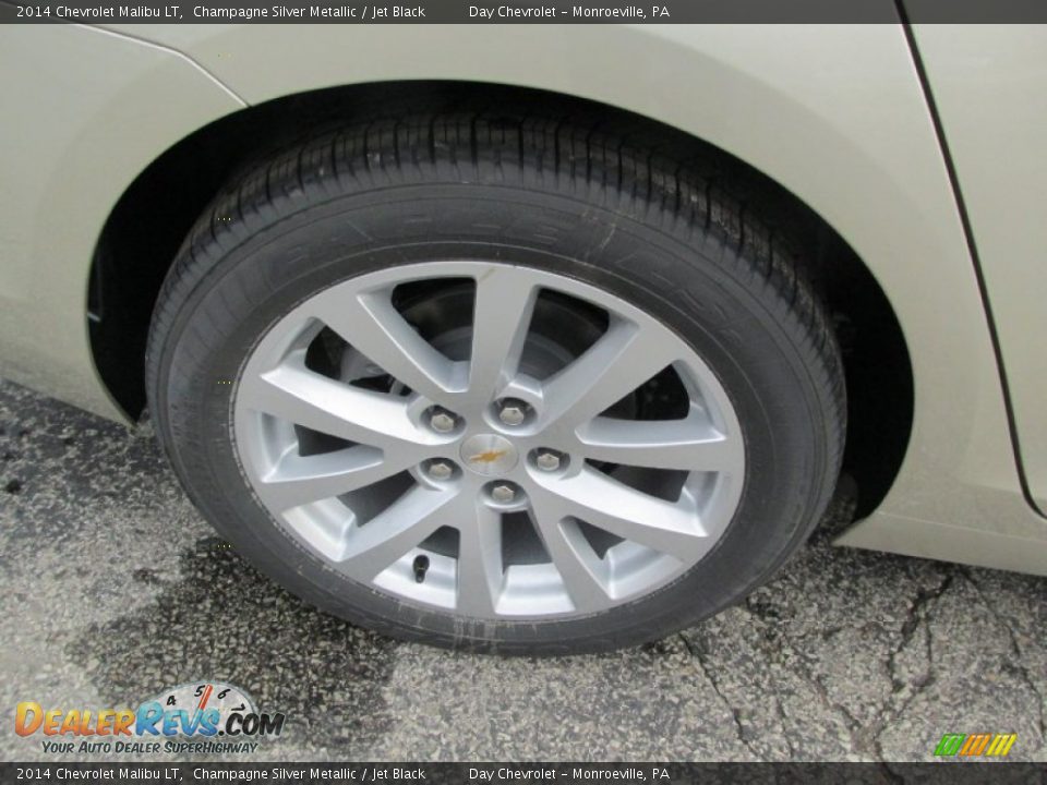 2014 Chevrolet Malibu LT Champagne Silver Metallic / Jet Black Photo #3