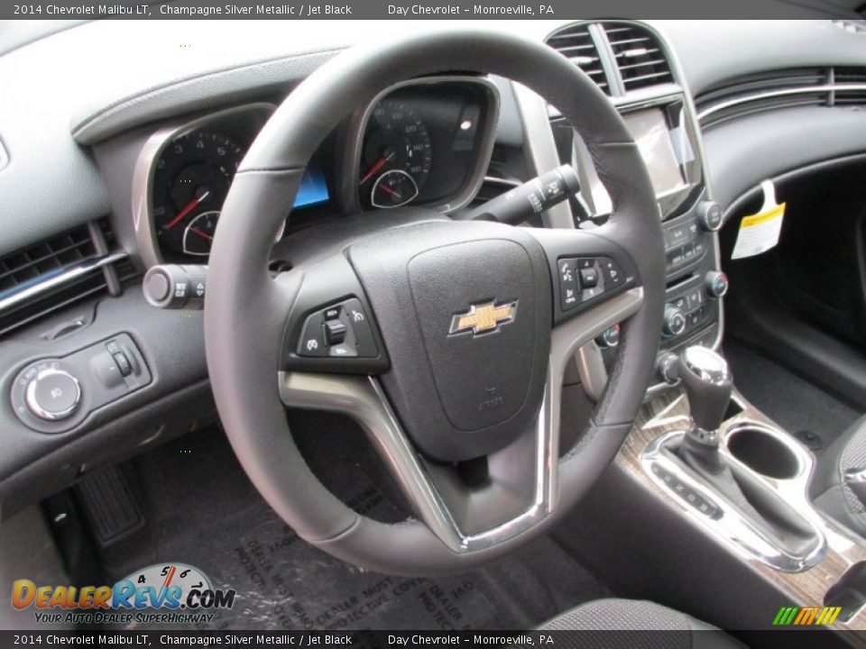 2014 Chevrolet Malibu LT Champagne Silver Metallic / Jet Black Photo #14