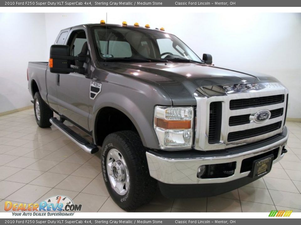 2010 Ford F250 Super Duty XLT SuperCab 4x4 Sterling Gray Metallic / Medium Stone Photo #1