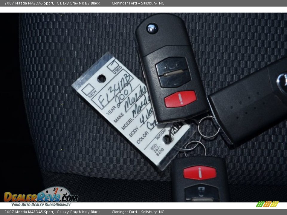 2007 Mazda MAZDA5 Sport Galaxy Gray Mica / Black Photo #29