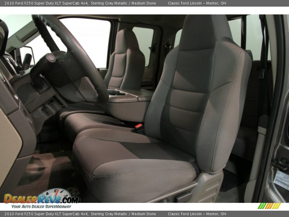 2010 Ford F250 Super Duty XLT SuperCab 4x4 Sterling Gray Metallic / Medium Stone Photo #6
