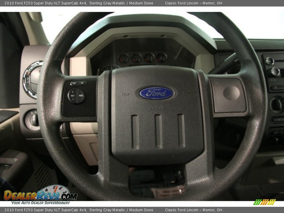 2010 Ford F250 Super Duty XLT SuperCab 4x4 Sterling Gray Metallic / Medium Stone Photo #7